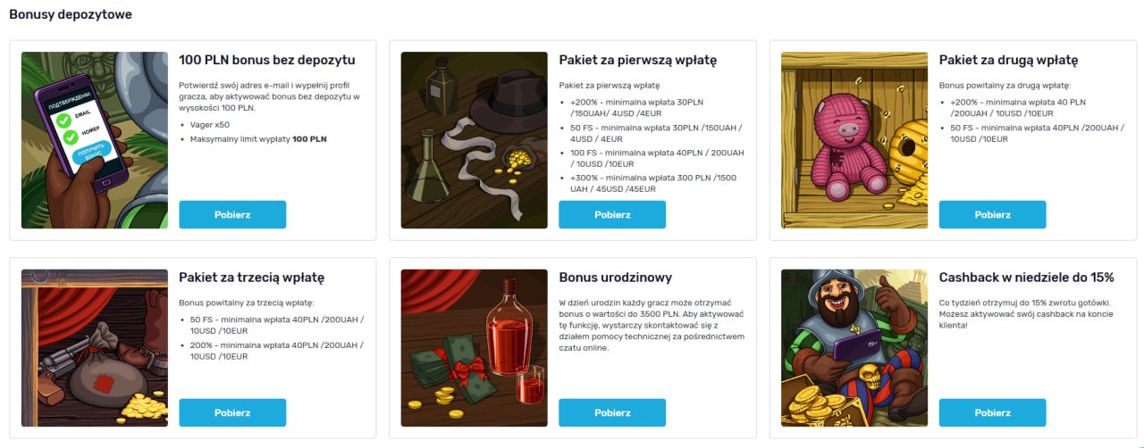 Parametry techniczne i operacyjne Fontan Casino dane bazowe